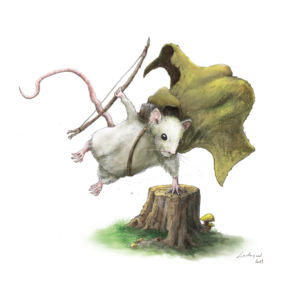 L'aventure commence - Souris #1 Series Aquarelle Animaux Impressions