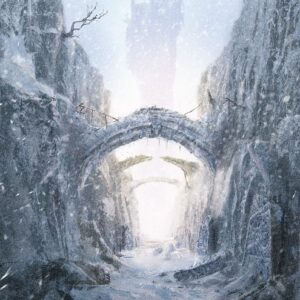 Tirage en édition limitée | Le Col d'Okyr'Rann | Illustration numérique imprimée | Concept Art Dark Fantasy